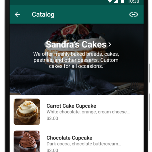 Catalogue - Fonctionnalités - WhatsApp Business